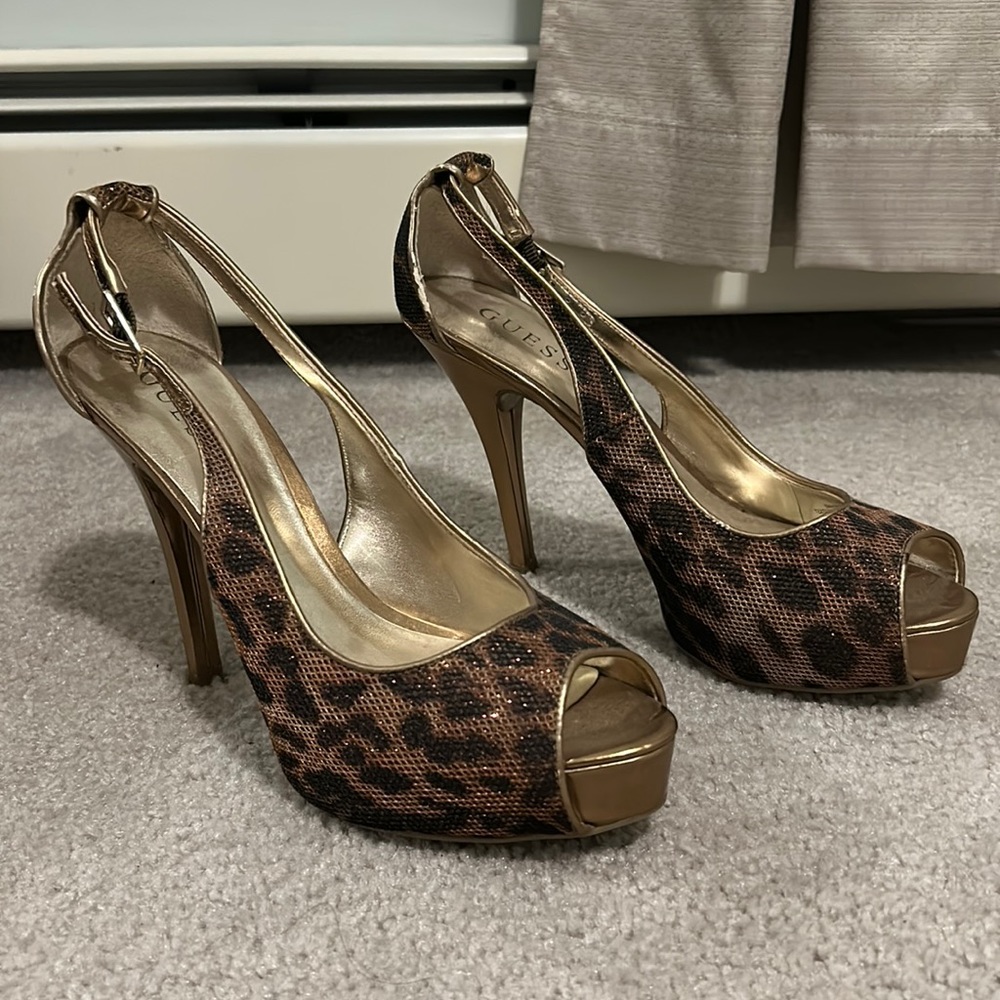Guess Cheetah Heels